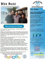 Bizz Buzz newsletter on Roy's Place and Workplace Inclusion