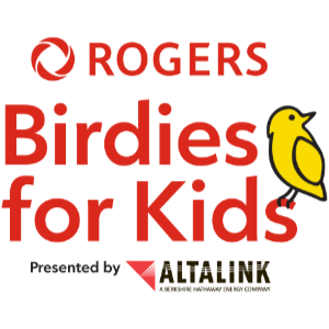 Colorful logo of Rogers Birds for Kids featuring a playful bird illustration